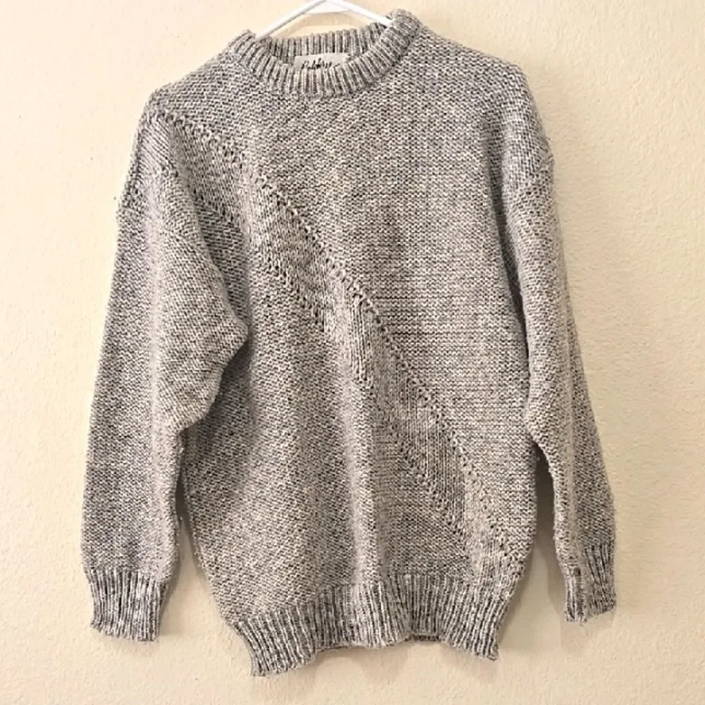 Calder Moor Gray‎ Knit Men's Sweater M